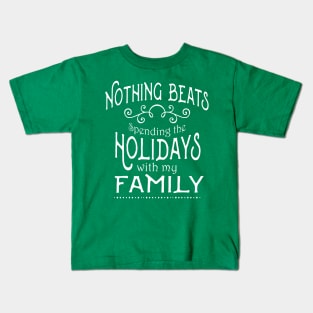 Beautiful Christmas and Thanksgiving Holiday Family Shirt Kids T-Shirt